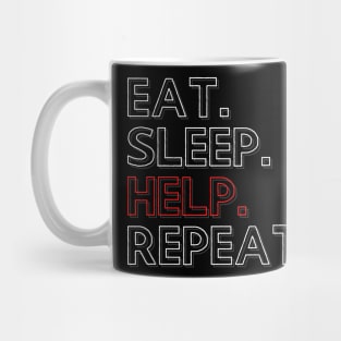 Eat Sleep Help Sleep Mug